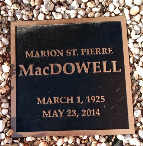 Marion St. Pierre MacDowell .